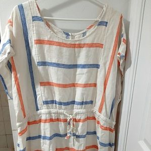 Old navy linen blend boho dress xxl